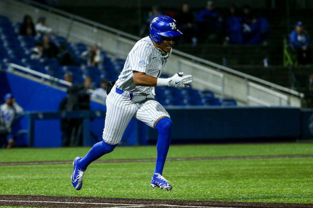 Daniel Harris IV. 

Kentucky beats Tennessee 5-2.

Photo by Sarah Caputi | UK Athletics