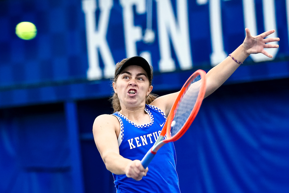 Florencia Urrutia.

Kentucky falls to Florida 4-2.

Photo by Eddie Justice | UK Athletics