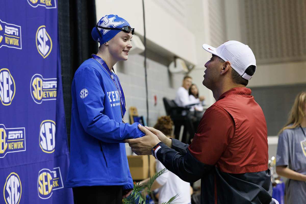Sophie Sorenson.

Day five of the SEC Swim and Dive Championship.

Photo by Elliott Hess | UK Athletics
