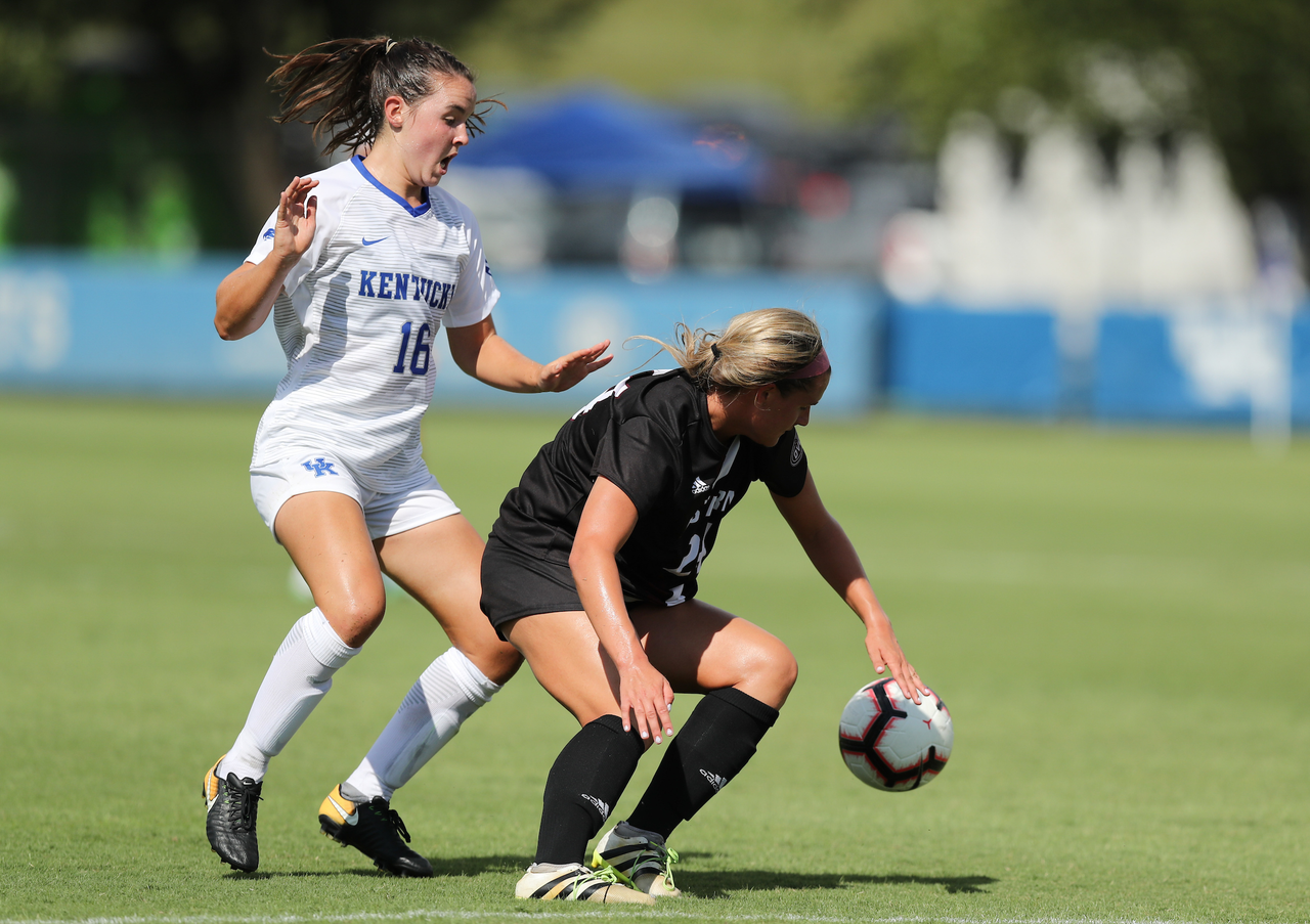 EMMA SHIELDS.

The University of Kentucky women's soccer team falls to Eastern Kentucky 1-0 Sunday, September 2, at the Bell Soccer Complex in Lexington, Ky.

Photo by Elliott Hess | UK Athletics
