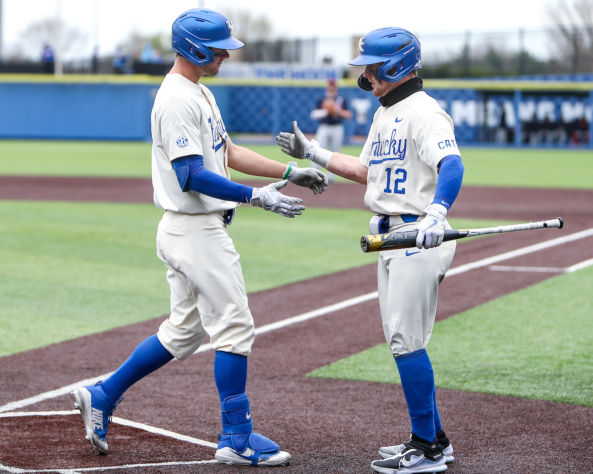 Jacob Plastiak. Chase Estep. 

Kentucky beats Ole Miss 9-2.

Photo by Sarah Caputi | UK Athletics