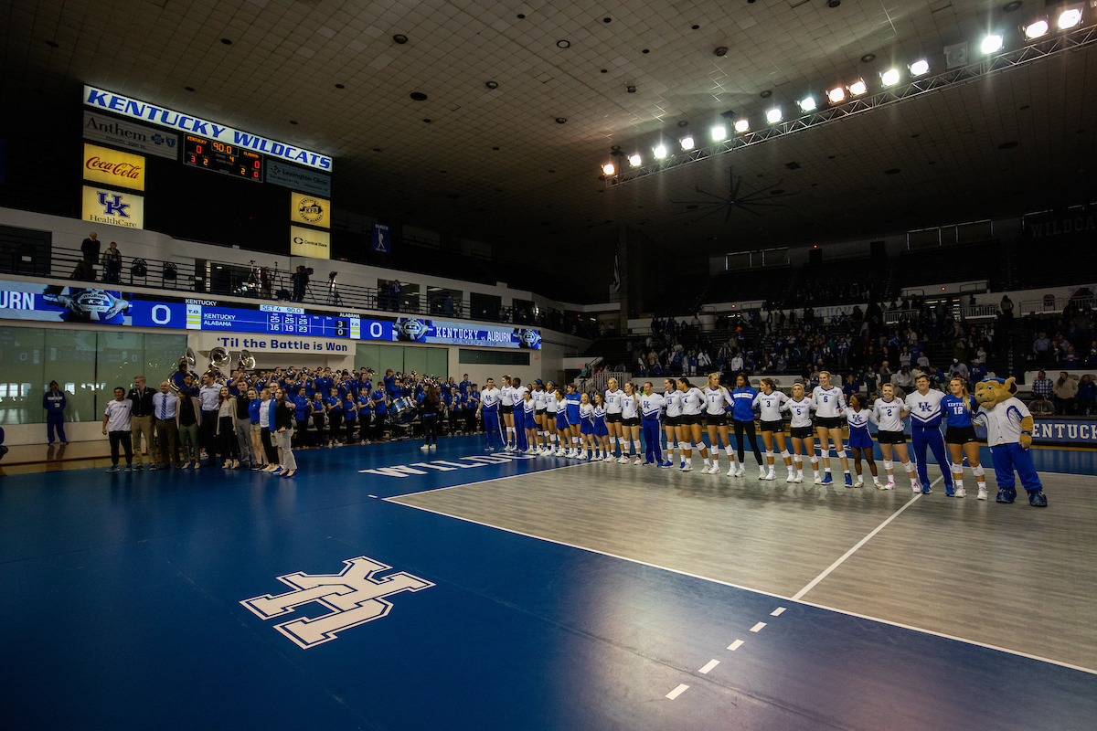 UK volleyball defeats Alabama 3-0 at Memorial Coliseum on , Sunday Nov. 11, 2018  in Lexington, Ky. Photo by Mark Mahan