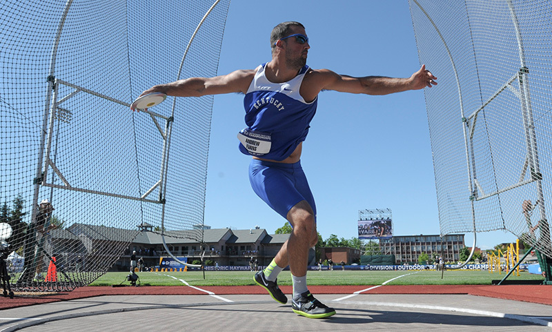 Andrew Evans Claims NCAA Discus Bronze Medal