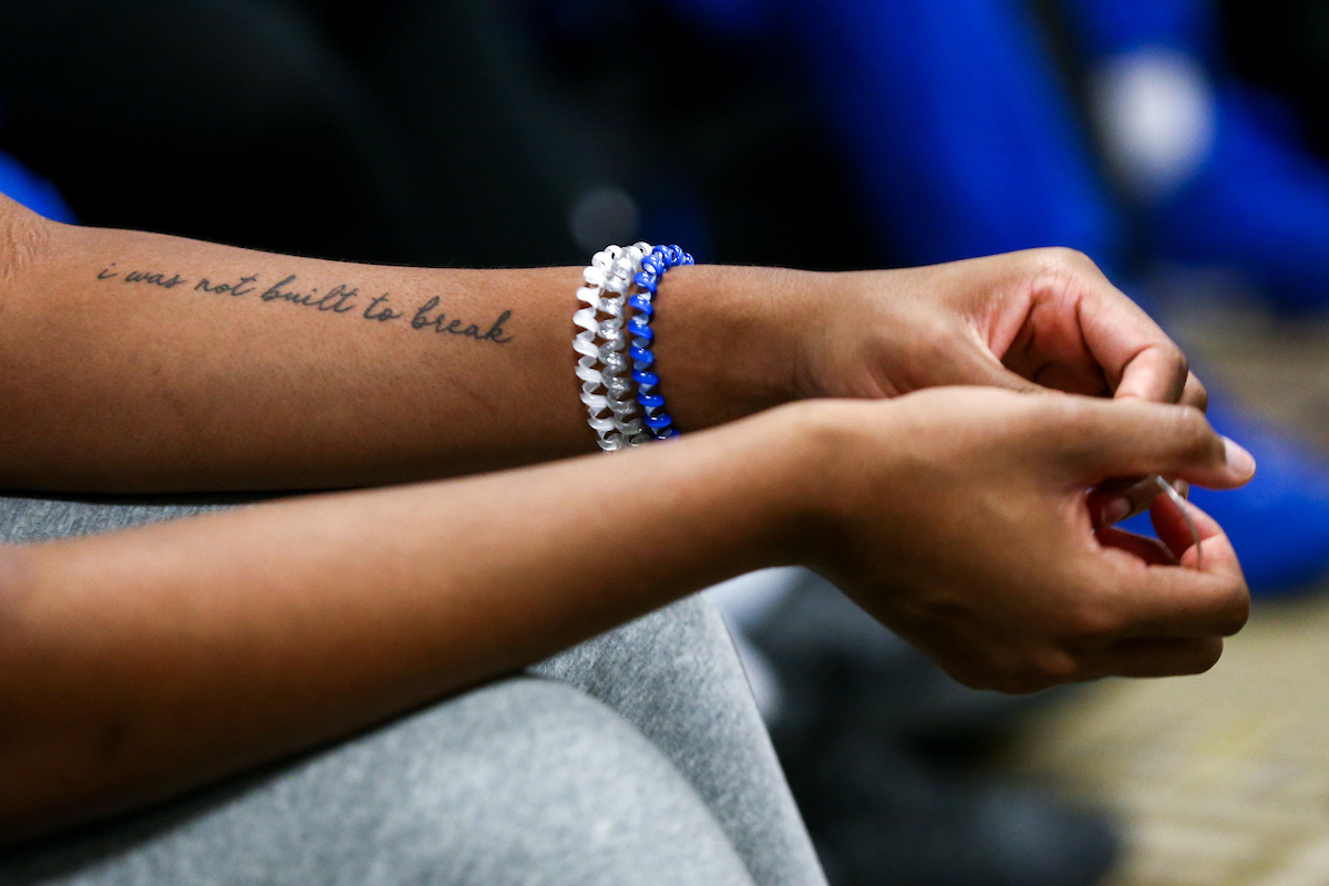 Deasia Merrill. 

Kentucky falls to LSU 65-59. 

Photo by Eddie Justice | UK Athletics