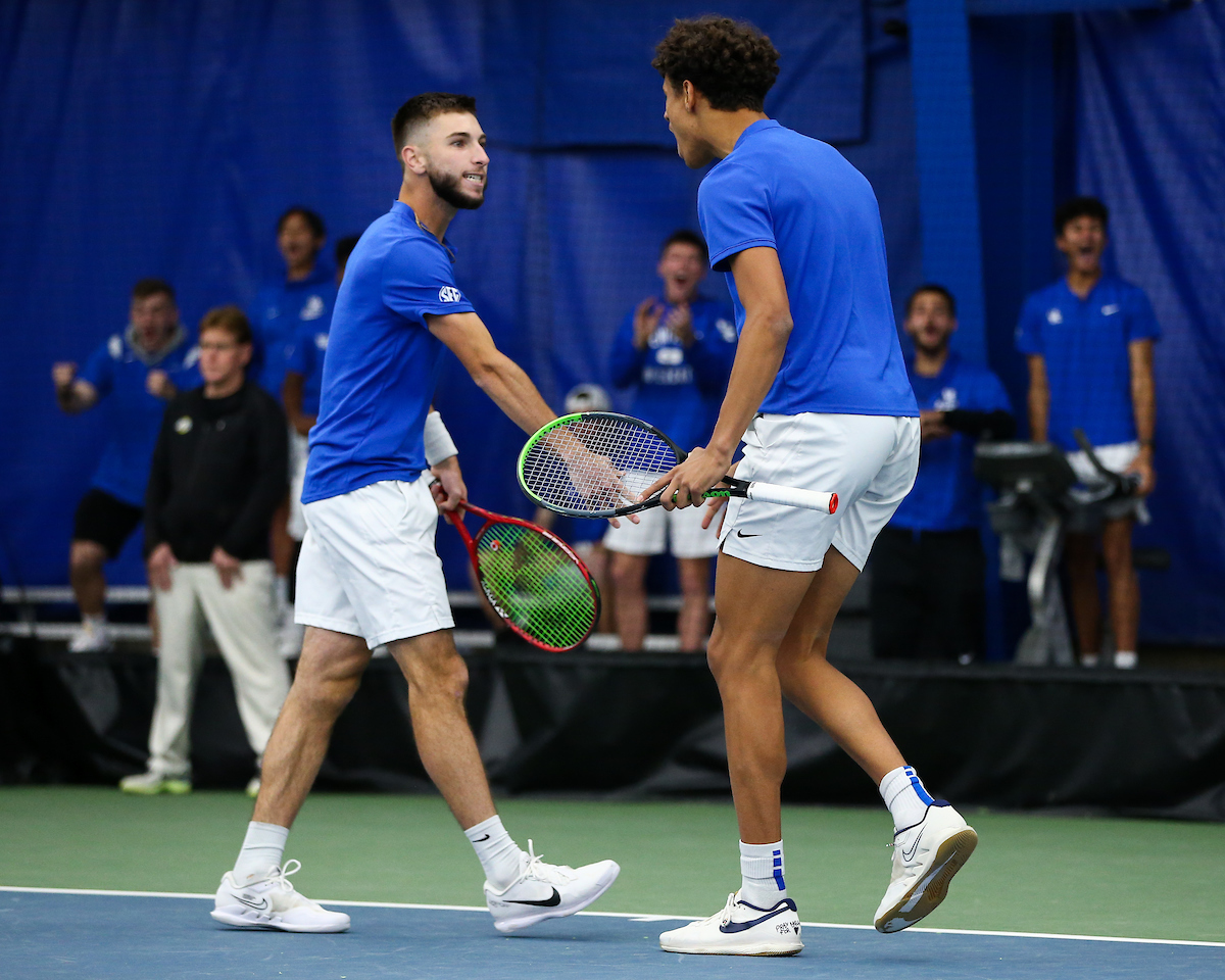Joshua Lapadat. Gabriel Diallo.

Kentucky defeats Tennessee 4-3.

Photo by Tommy Quarles | UK Athletics
