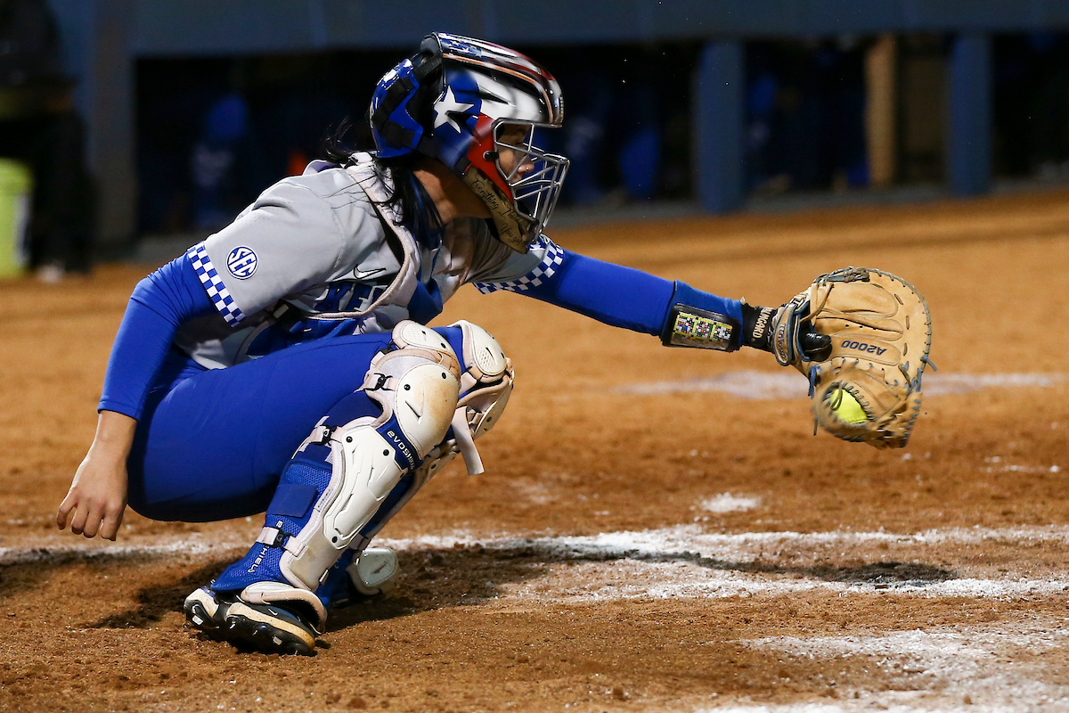 Kayla Kowalik.

Kentucky beats Michigan 9-2.

Photo by Grace Bradley | UK Athletics
