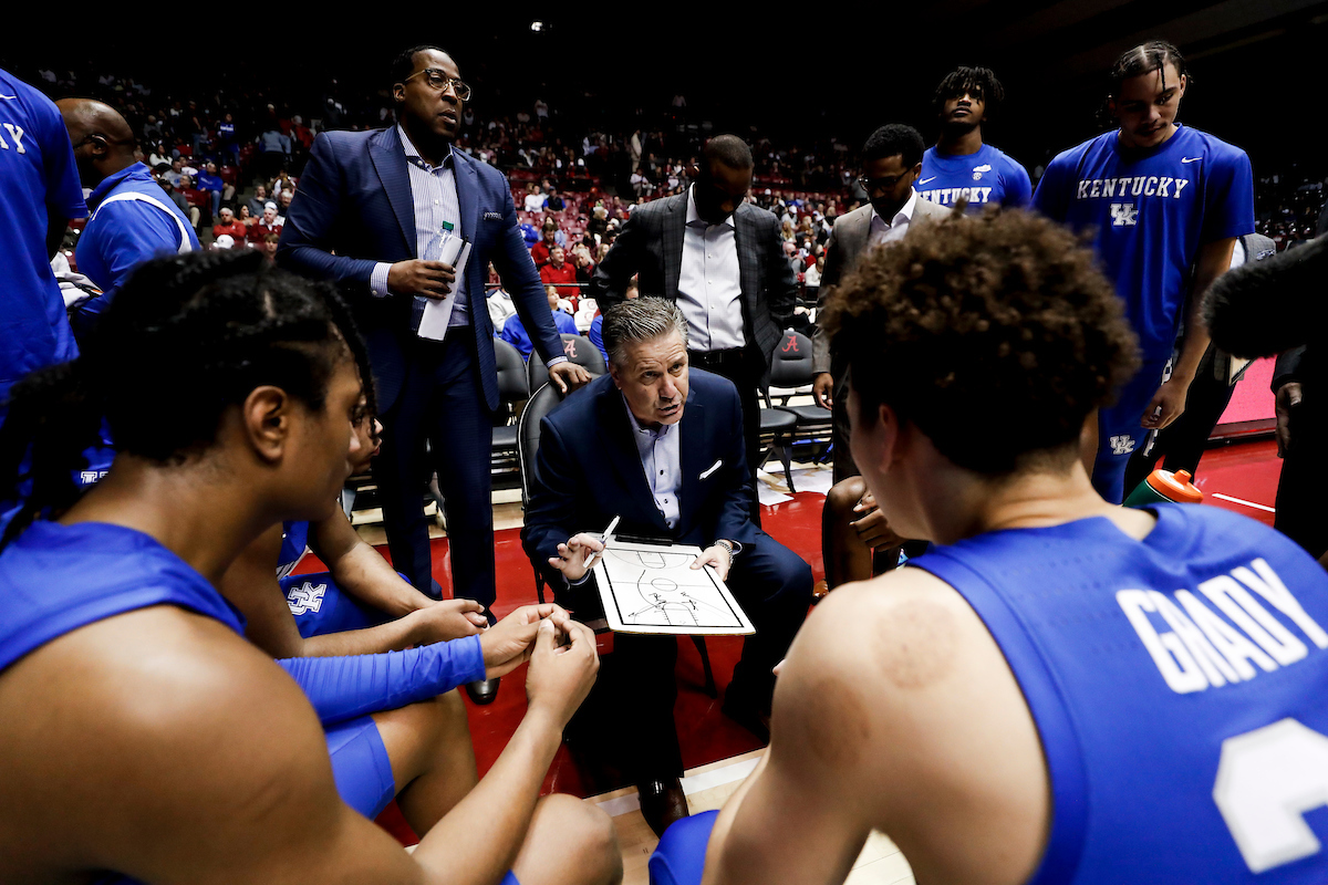 John Calipari. Chin Coleman. Bruiser Flint. Jai Lucas.

Kentucky beat Alabama 66-55.

Photos by Chet White | UK Athletics