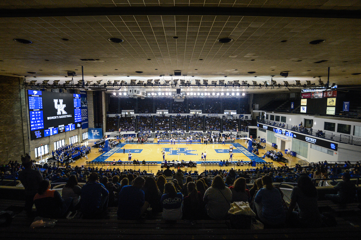 Memorial Coliseum. Crowd. Fans. 

UK Women's Basketball beat High Point University 71-49 at Memorial Coliseum  on Sunday, November 18th, 2018.

Photo by Eddie Justice | UK Athletics