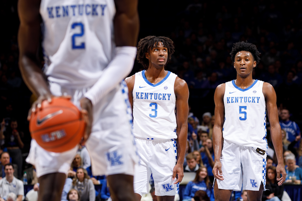 Kahlil Whitney. Tyrese Maxey. Immanuel Quickley.

UK falls to Evansville 67-64.


Photo by Elliott Hess | UK Athletics
