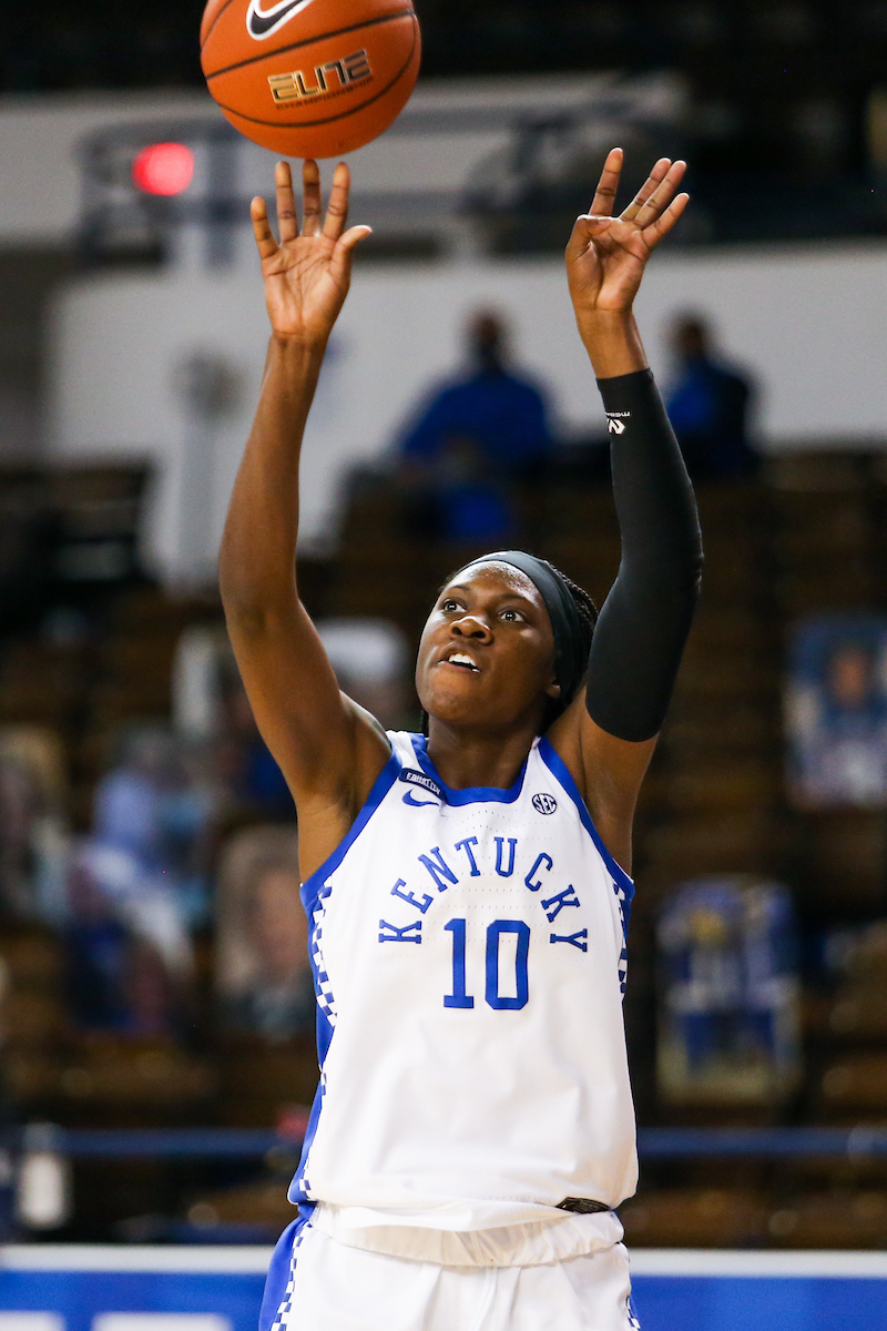 Rhyne Howard.

Kentucky beats Wofford 98-37.

Photo by Hannah Phillips | UK Athletics