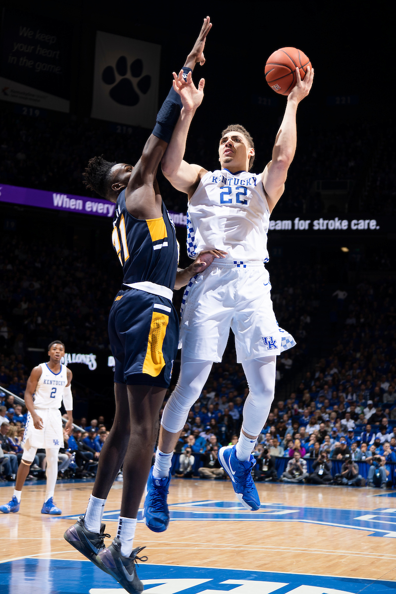 Reid Travis.

Kentucky men's basketball beat UNCG 78-61 on Saturday in Rupp Arena.

Photo by Chet White | UK Athletics