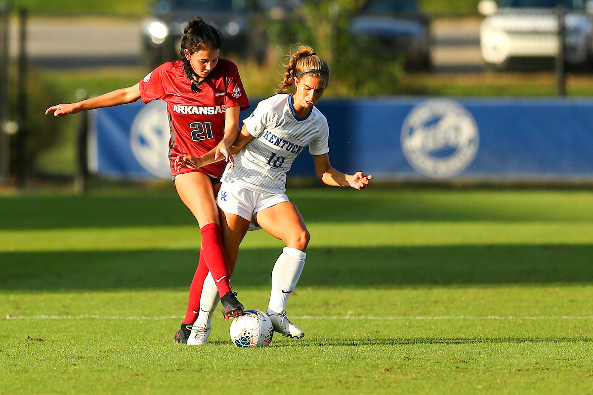 Caroline Trout. 

Arkansas defeats Kentucky 4-1.

Photo by Eddie Justice | UK Athletics