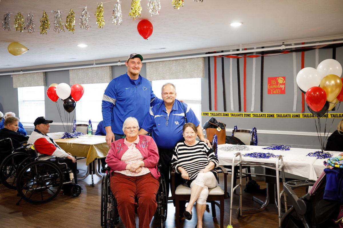 Cambridge Place named its dining hall the “Landon Young Dining Hall” for his support of the retirement home throughout his Wildcat career.  


Photo by Elliott Hess | UK Athletics