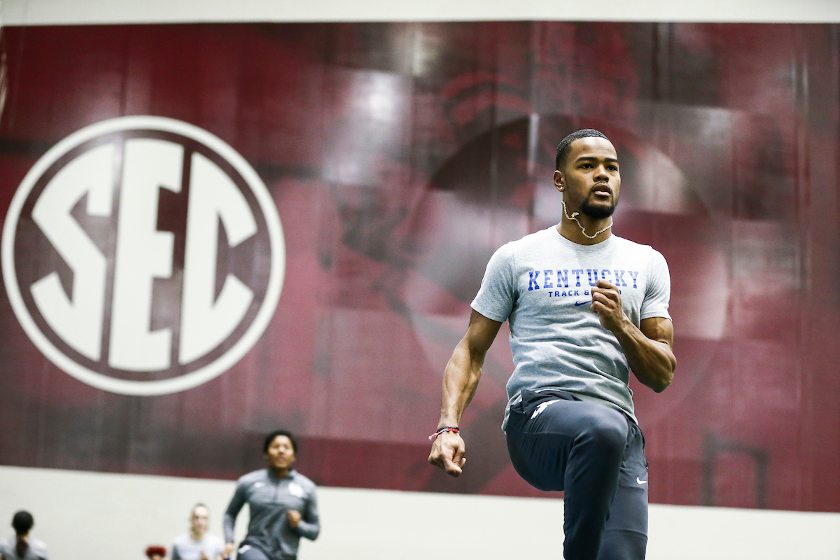 Langston Jackson.

2020 SEC Indoors.

Photo by Chet White | UK Athletics