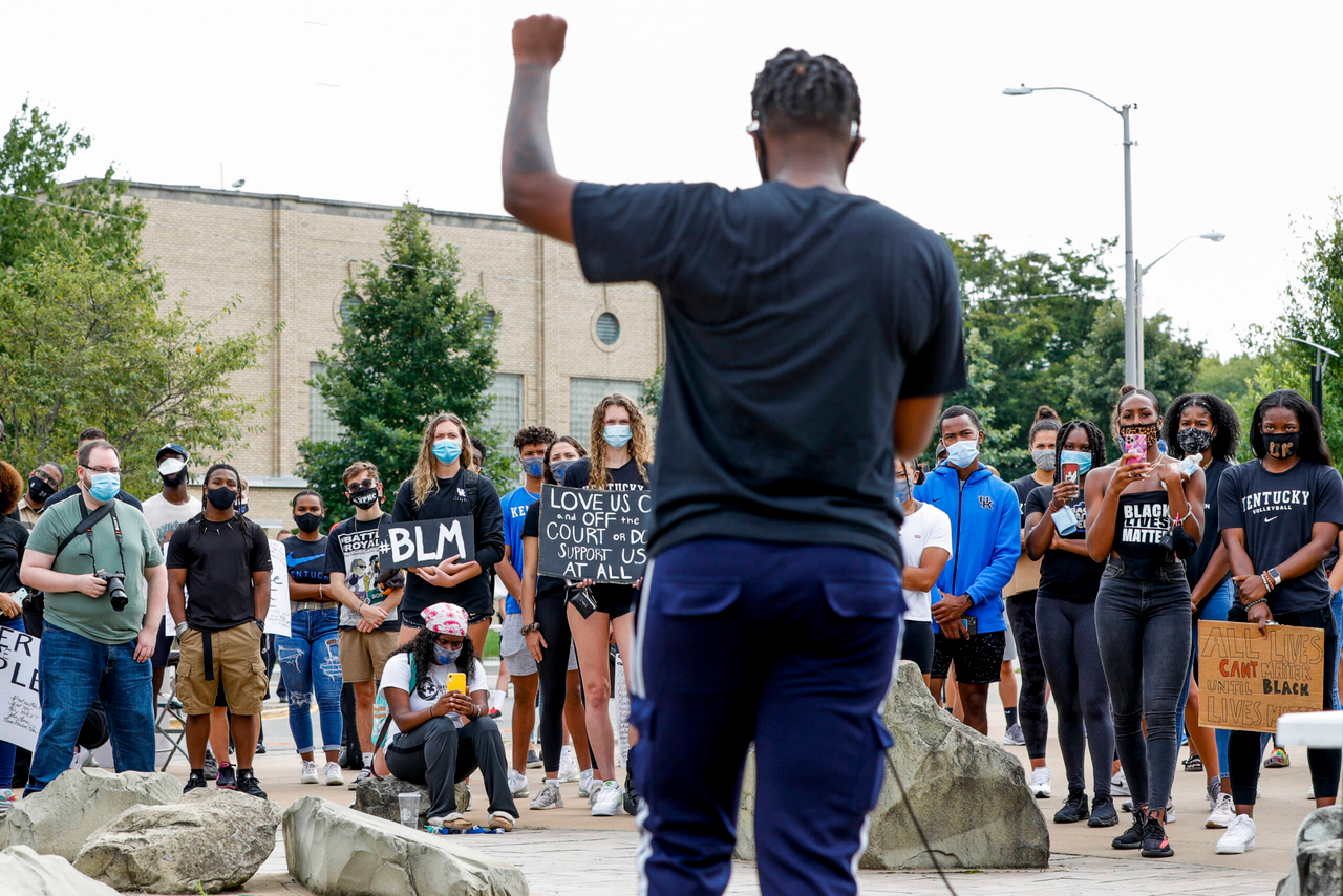 Social Justice March and Unity Fair. 

Photo by Chet White | UK Athletics