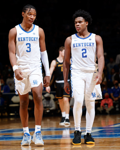 Sahvir Wheeler. TyTy Washington Jr.

Kentucky beat Albany 86-61.

Photo by Elliott Hess | UK Athletics