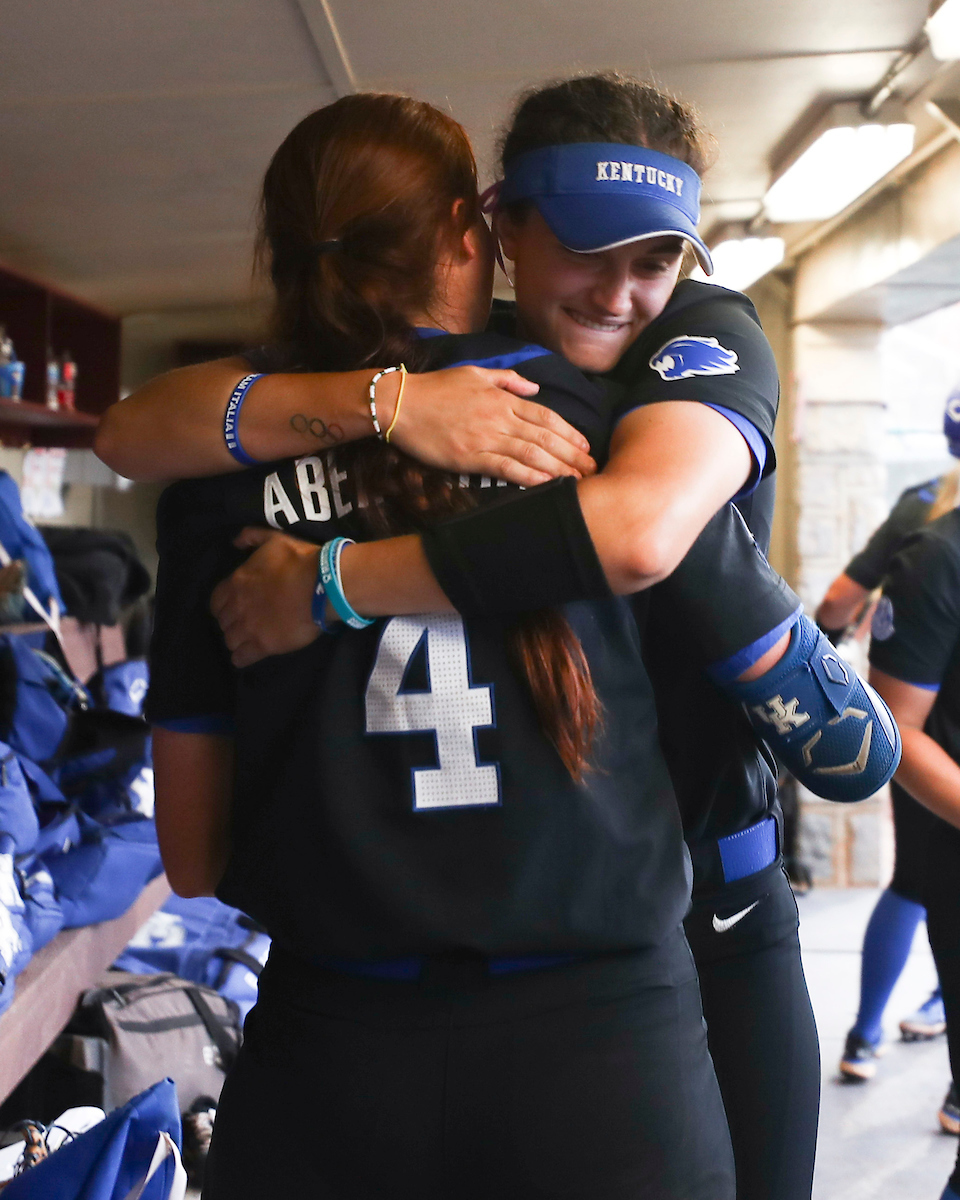 Renee Abernathy, Alexia Lacatena.

Kentucky defeats Virginia Tech 5-4.

Photo by Grace Bradley | UK Athletics