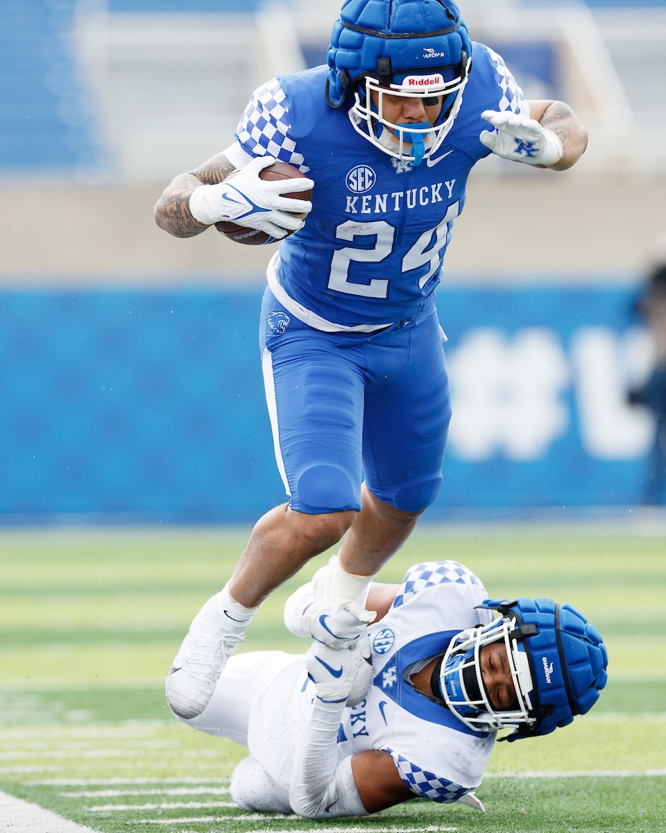 Chris Rodriguez Jr. Carrington Valentine.

The Blue-White Spring Game.

Elliott Hess | UK Athletics