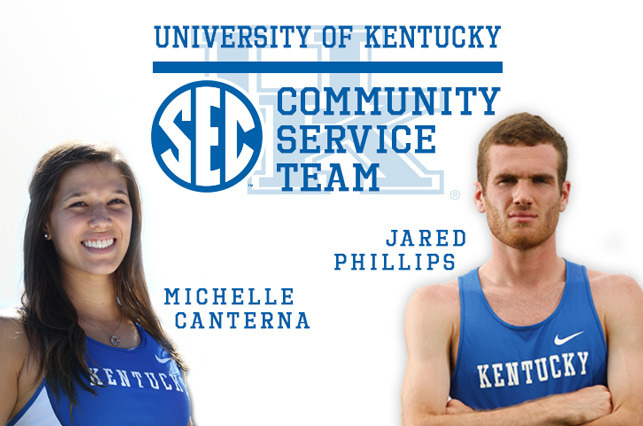 Canterna, Phillips Named to SEC Track & Field Community Service Team