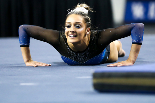 Isabella Magnelli.

Kentucky wins Quad Meet with a score of 197.450.

Photo by Grace Bradley | UK Athletics
