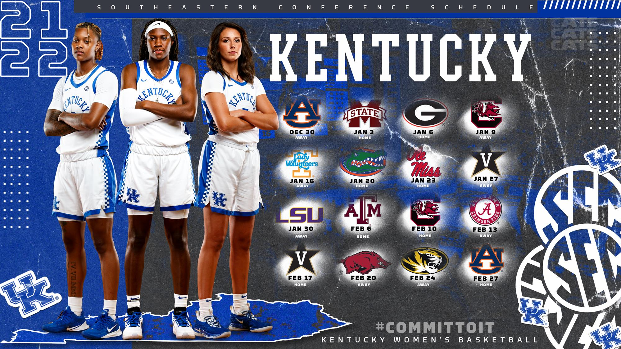 Kentucky WBB Announces 2021-22 Schedule Kentucky WBB Announces 2021-22 Schedule