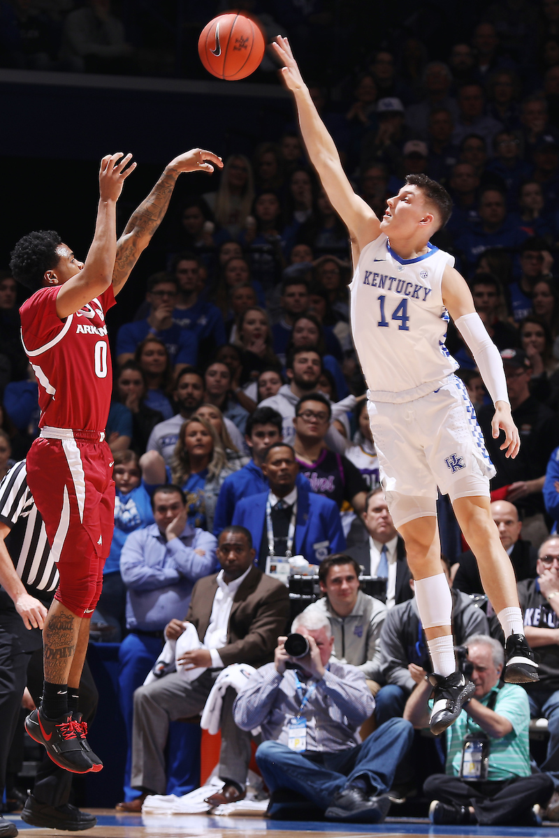 Tyler Herro.

Kentucky beat Arkansas 70-66.

Photo by Quinn Foster | UK Athletics