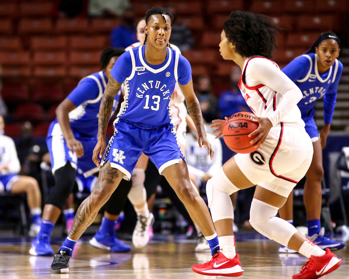Jazmine Massengill. 

Kentucky loses to Georgia 78-66 at the SEC Tournament. 

Photo by Eddie Justice | UK Athletics