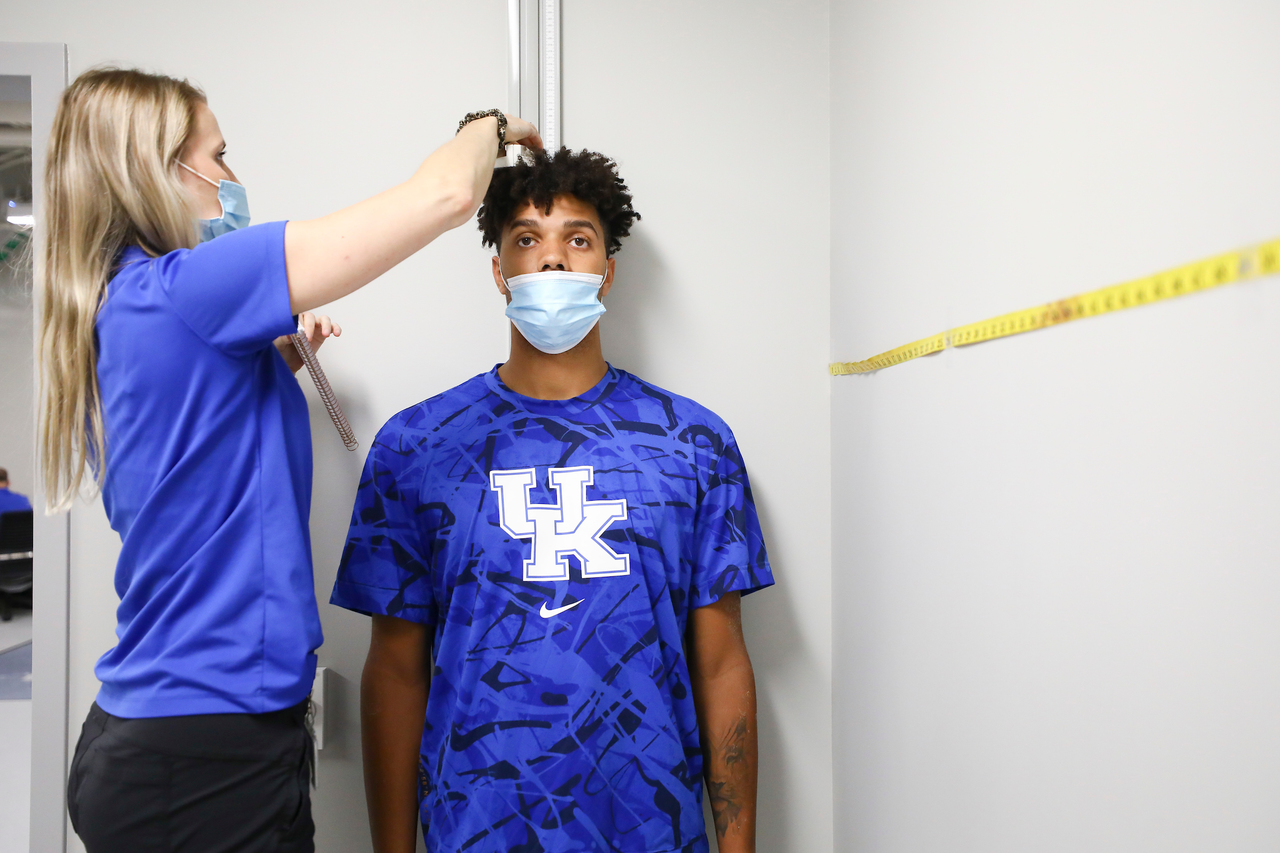 Dontaie Allen.

The UK men's basketball team at the University of Kentucky Sports Medicine Research Institute. 

Photo by Chet White | UK Athletics