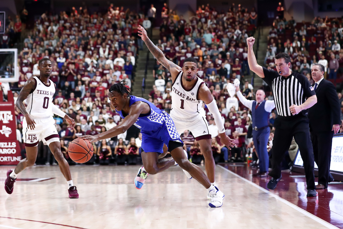 Immanuel Quickley.

Kentucky beat Texas A&M 69-60.

Photo by Elliott Hess | UK Athletics
