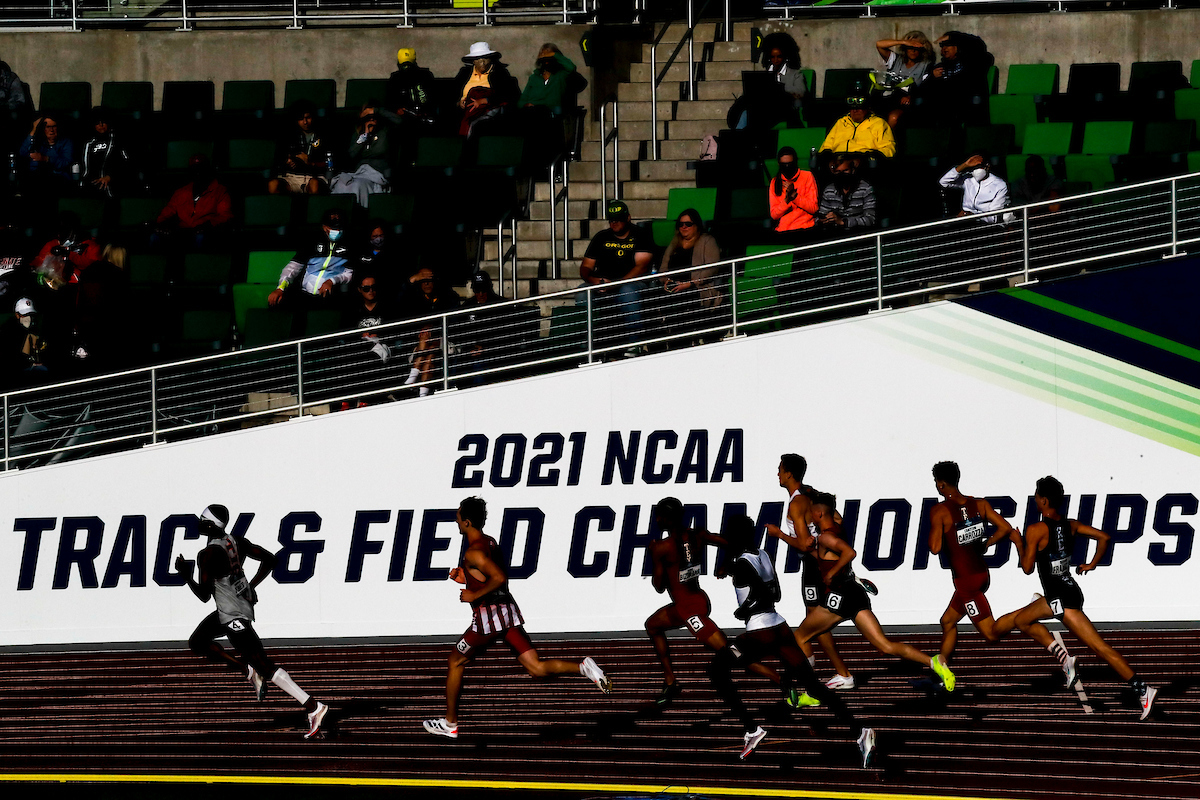 Hayward Field.

Day 1. 2021 NCAA Track and Field Championships.

Photo by Chet White | UK Athletics