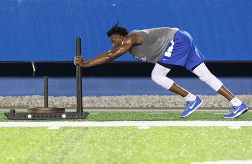 Jarred Vanderbilt. UK MBB workout at Kroger Field.

Photo by Quinn Foster | UK Athletics