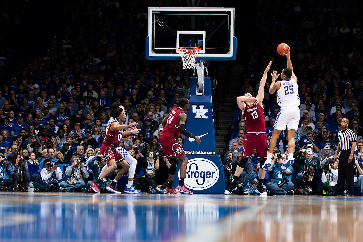 PJ Washington.

The University of Kentucky men's basketball team beats South Carolina 76-48.

Photo by Chet White| UK Athletics