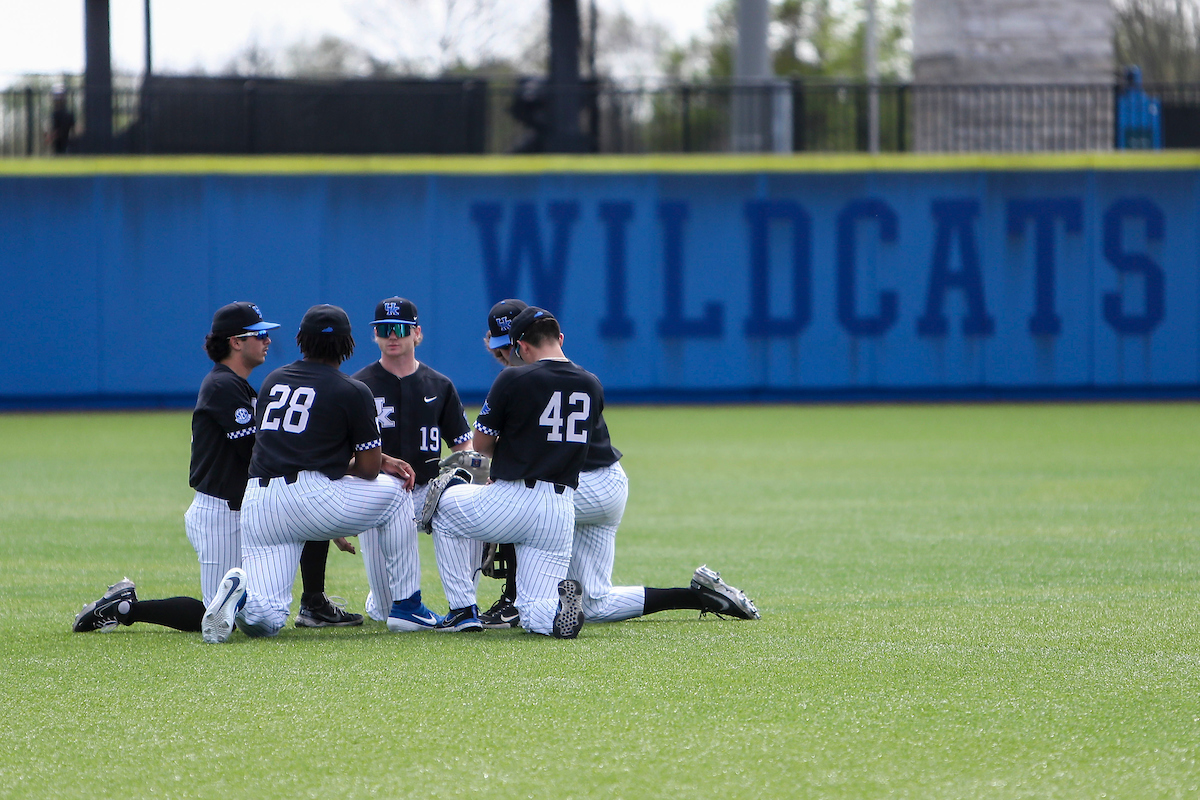 Oraj Anu. Tanner Kim. Hunter Jump. Nolan McCarthy. Adam Fogel.

Kentucky loses to Vanderbilt 3-5.

Photo by Sarah Caputi | UK Athletics