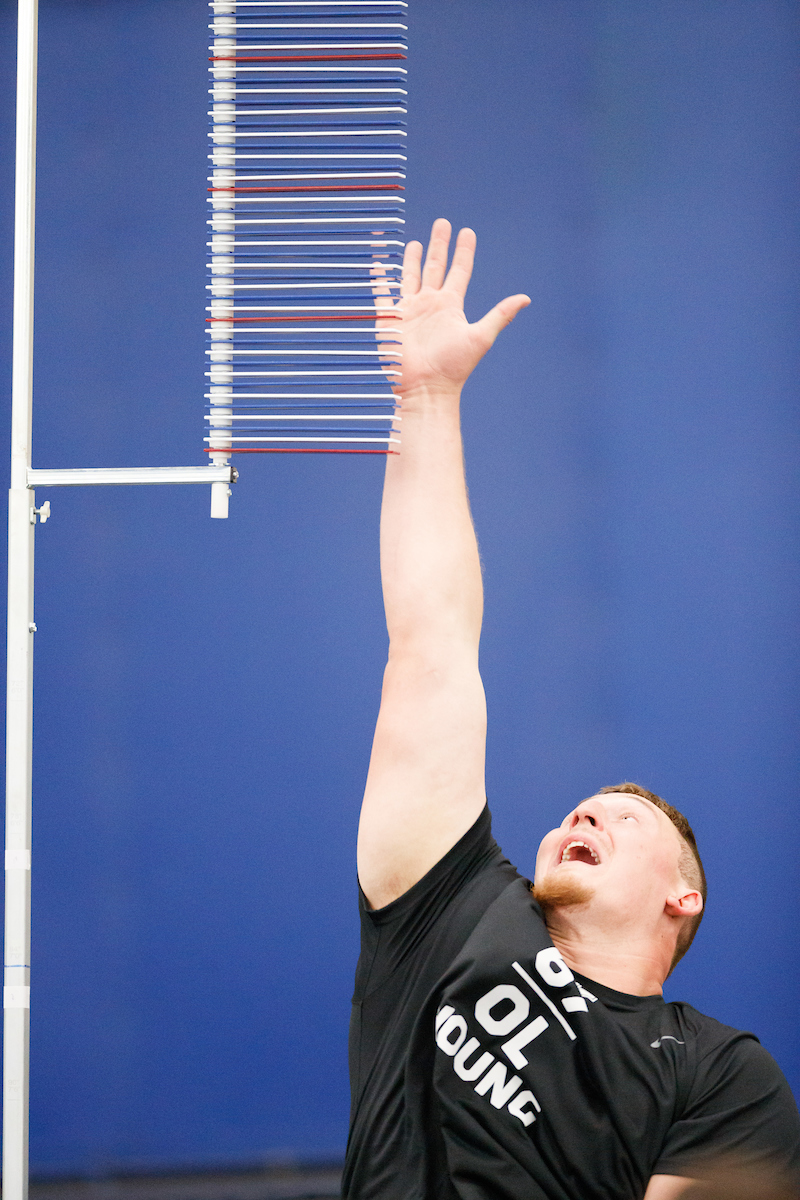 Landon Young.

Kentucky football Proday.

Photo by Elliott Hess | UK Athletics