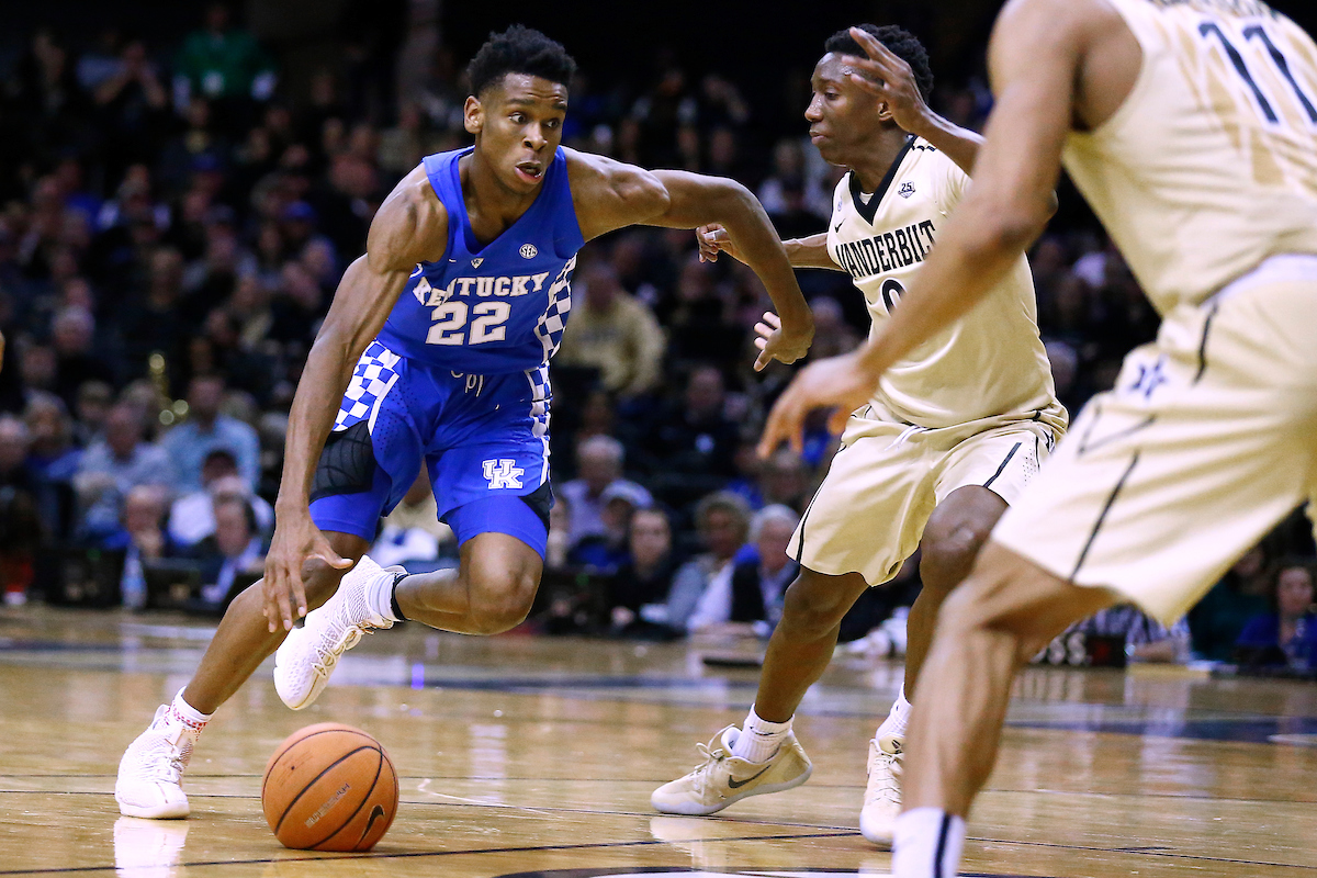 Shai Gilgeous-Alexander.

The University of Kentucky men's basketball team beat Vanderbilt 74-67 at Memorial Gymnasium in Nashville, TN., on Saturday, January 13, 2018.

Photo by Chet White | UK Athletics