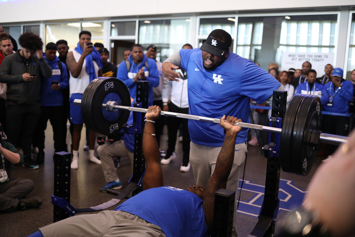 Adrian Middleton.

Pro Day for UK Football.

Photo by Quinn Foster | UK Athletics