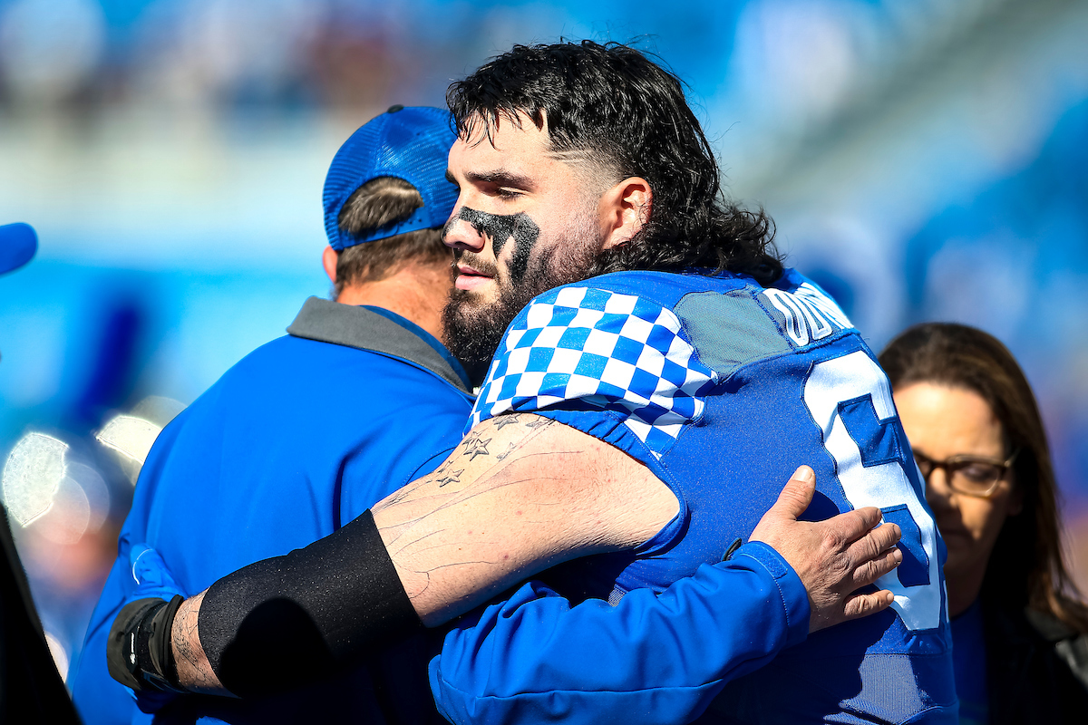 Austin Dotson. 

Kentucky beat New Mexico State 56-16.

Photo by Eddie Justice | UK Athletics