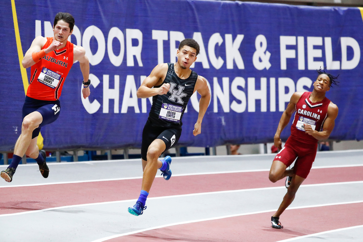 Jacob Smith.

Day one of the 2019 SEC Indoor Track and Field Championships.

Photo by Chet White | UK Athletics
