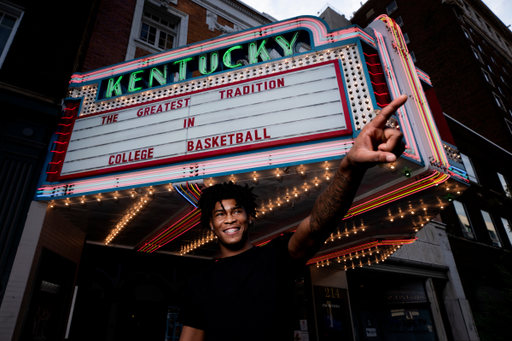 Camâ??Ron Fletcher.

UK menâ??s basketball photo shoot at the Kentucky Theater.

Photo by Chet White | UK Athletics