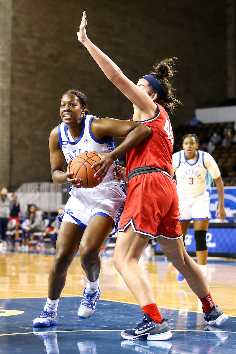 Olivia Owens.  

Kentucky beats Samford 88-54.

Photo by Eddie Justice | UK Athletics