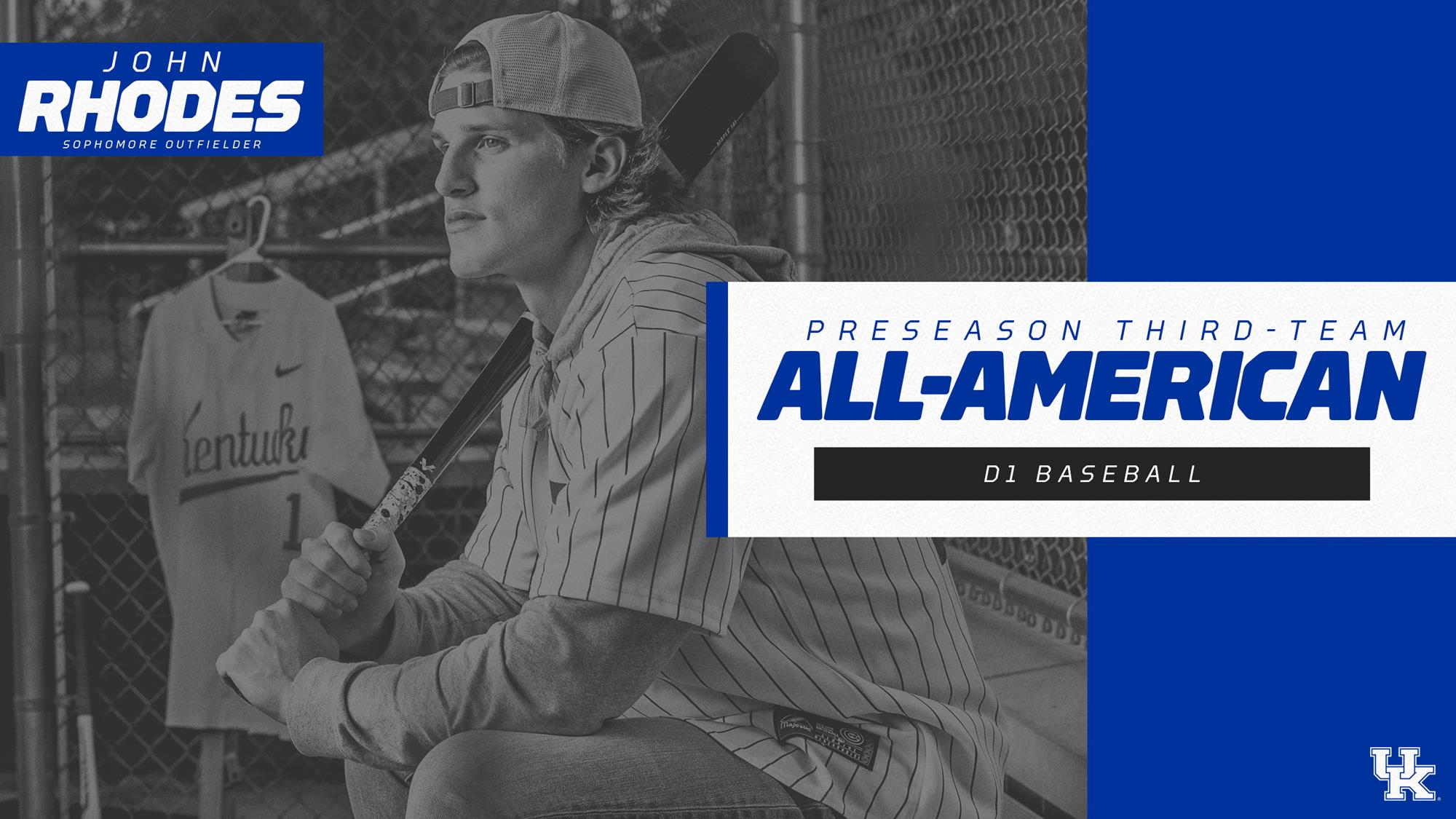 John Rhodes Named D1 Baseball Preseason All-American