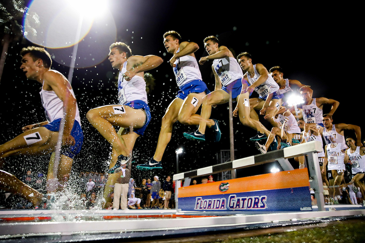 during the Pepsi Florida Relays at James G. Pressly Stadium on Friday, March 29, 2019 in Gainesville, Fla. (Photo by Matt Stamey)