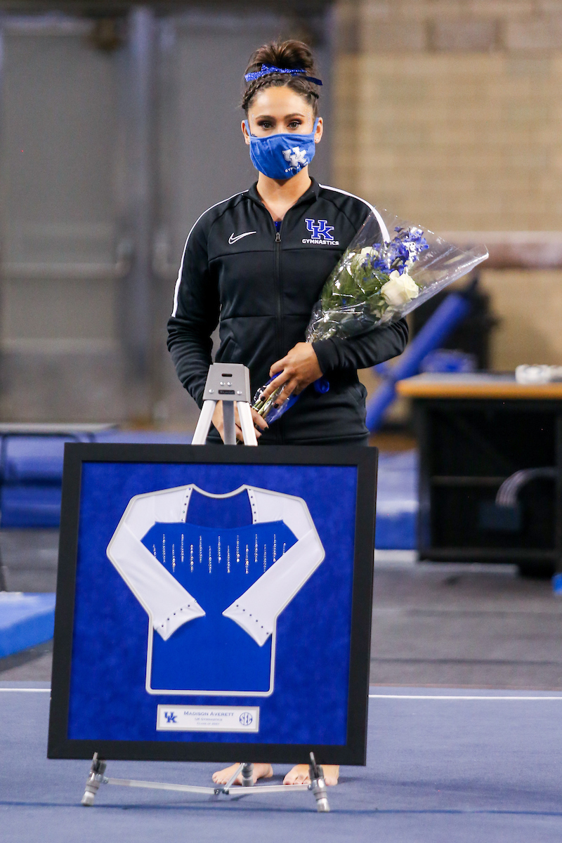Madison Averett.

Gymnastics Senior Night.

Photo by Hannah Phillips | UK Athletics