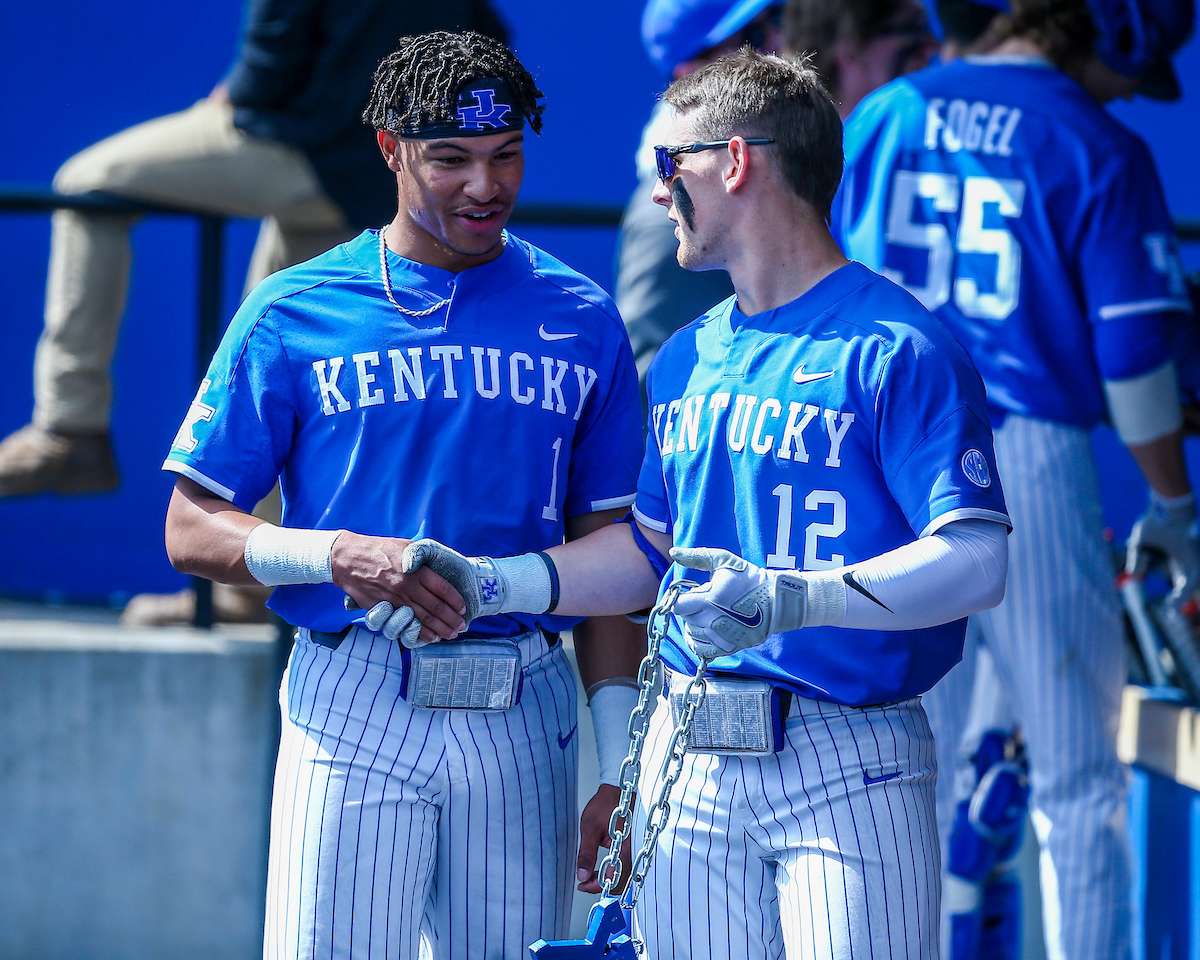 Daniel Harris IV and Chase Estep.

Kentucky defeats High Point 14-3.

Photo by Sarah Caputi | UK Athletics