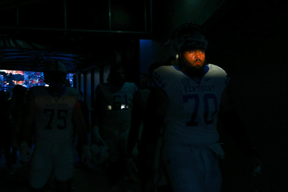 Darian Kinnard.

Kentucky beats South Carolina, 16-10.

Photo by Elliott Hess | UK Athletics