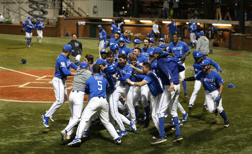 UK Baseball Team Celebration

The University of Kentucky baseball team defeats Western Kentucky University 4-3 on Tuesday, February 27th, 2018 at Cliff Hagan Stadium in Lexington, Ky.


Photo By Barry Westerman | UK Athletics