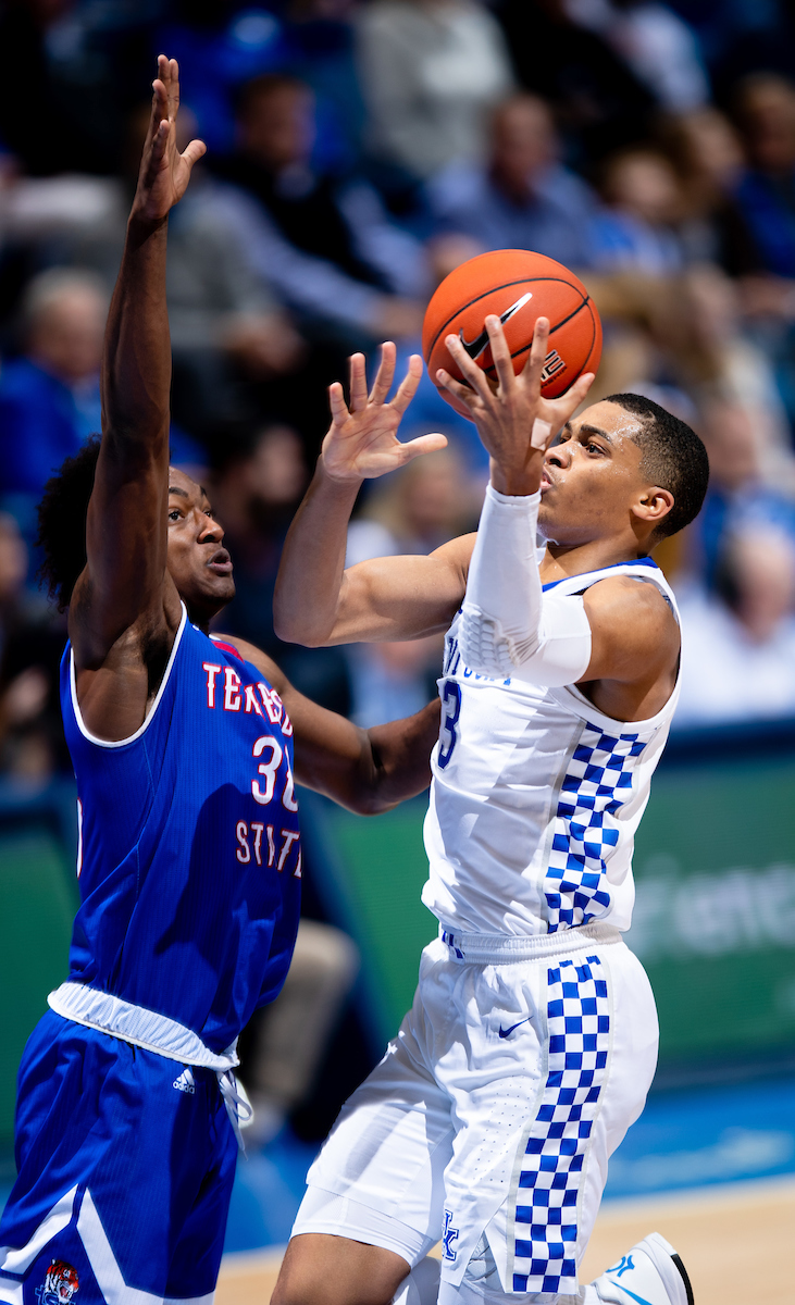 KELDON JOHNSON.

Kentucky beat Tennessee State, 77-62.


Photo by Elliott Hess | UK Athletics