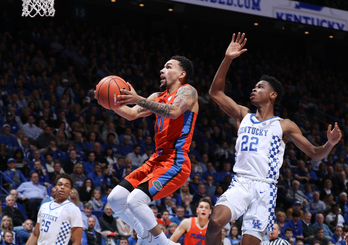 Shai Gilgeous-Alexander.

The University of Kentucky men's basketball team falls to Florida 66-64 on Saturday, January 20, 2018 at Rupp Arena in Lexington, Ky.

Photo by Elliott Hess | UK Athletics