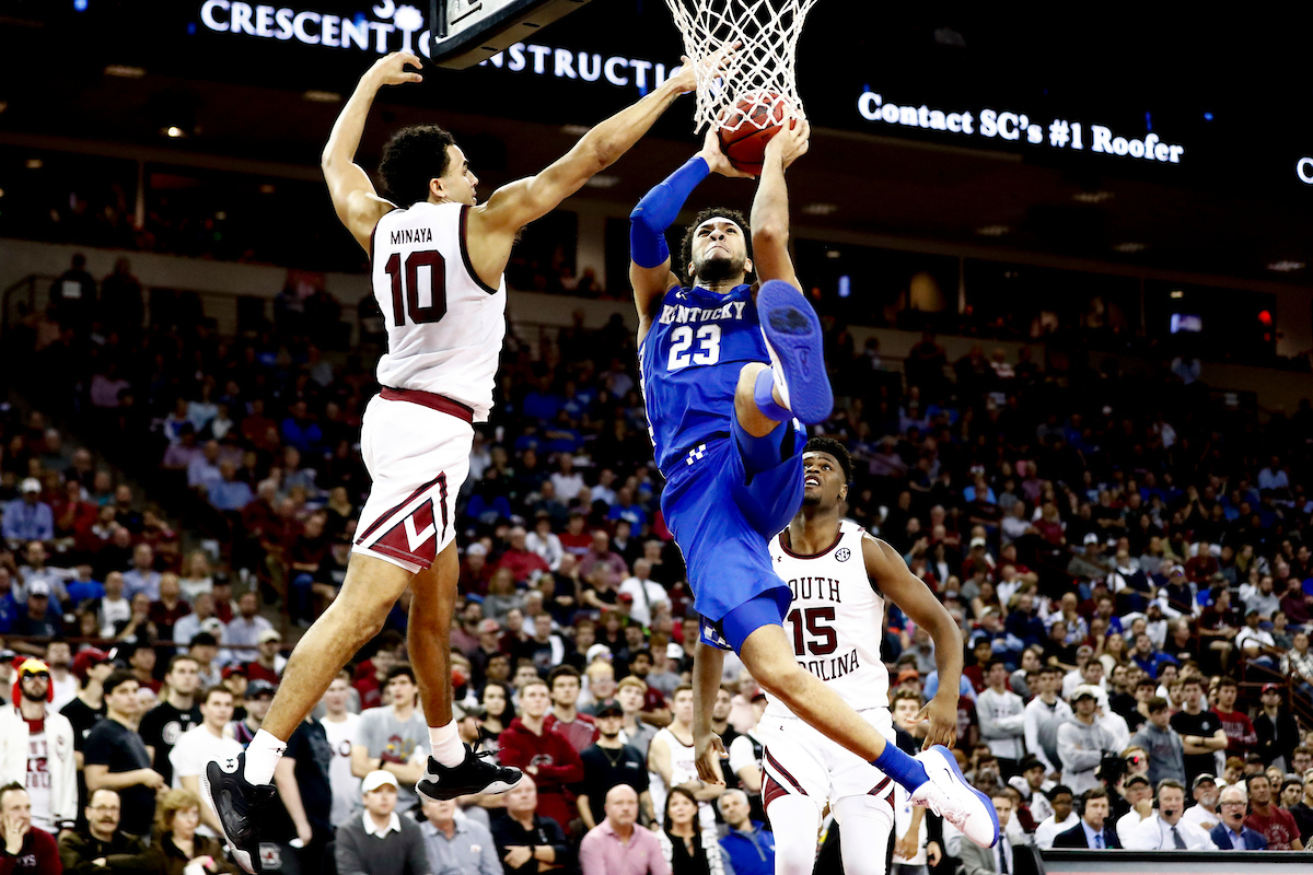 EJ Montgomery.

Kentucky falls to South Carolina, 81-78.


Photo by Chet White | UK Athletics