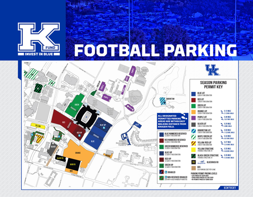 K Fund Football Parking Map